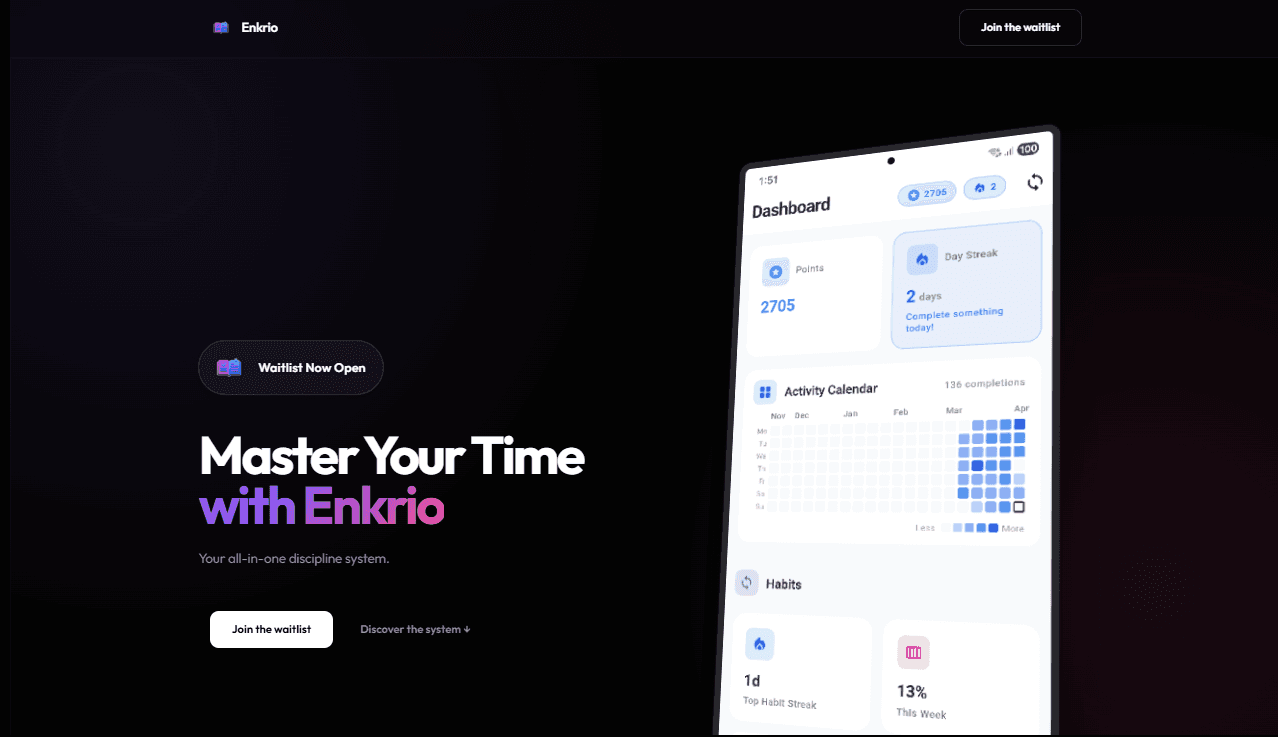 Enkrio App — Product project by dev.enkrio